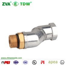 Flexible fuel hose coupling swivel joint for hose to hose connector